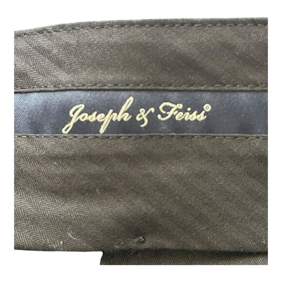 Joseph & Feiss Men’s 100% Wool Navy Blue Dress Pants Size 52R Flat Front - Picture 14 of 15